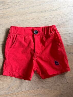 Blue Quail Red Boys' Shorts - Classic Elastic Waist 18 months